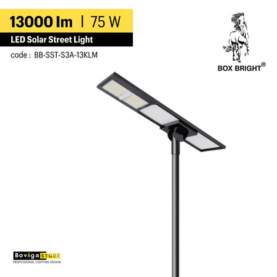 13000 lm ~ โคมไฟถนนโซล่าเซลล์ รุ่น Star Light | ความสูงติดตั้งแนะนำ 8 - 10 เมตร