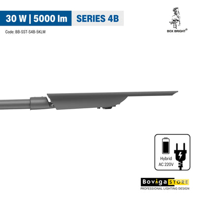 5000 lm รุ่น SERIES 4B Solar LED Street Light | โคมไฟถนนโซลาร์เซลล์ LED ประหยัดพลังงาน อายุการใช้งานยาวนาน