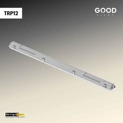 โคมไฟกันน้ำกันฝุ่น Tri-proof LED รุ่น TRP12 แบรนด์ Good Light ใช้แทนหลอดฟลูออเรสเซนท์