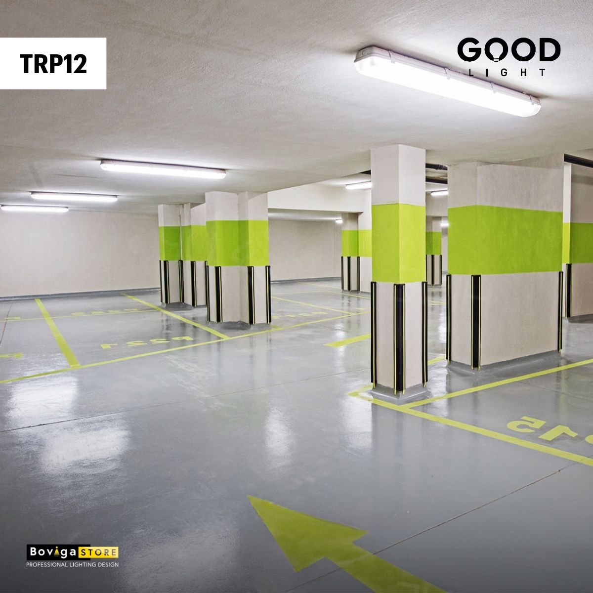 20W TRP12 โคมไฟกันน้ำกันฝุ่น LED TRI-PROOF แบรนด์ GOOD LIGHT แบบ Complete Set ความยาว 600mm
