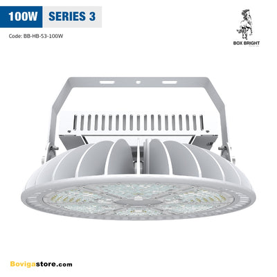 ออกแบบพิเศษ ชุดระบายความร้อนขนาดใหญ่~ โคมไฮเบย์ LED | โคมไฟ LED High Bay | โคมไฟโรงงาน LED 100W รุ่น Series 3 แบรนด์ BOX BRIGHT