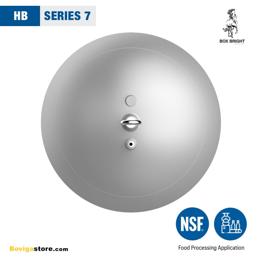 โคมไฟ LED High Bay 120w รุ่น Series 7 แบรนด์ BOX BRIGHT ป้องกันนำ้ และฝุ่นละอองมาตรฐาน IP66