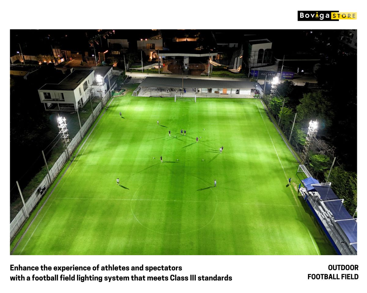 เพิ่มประสบการณ์นักกีฬาและผู้ชมด้วยระบบแสงสว่างสนามฟุตบอลที่ได้มาตรฐาน Class lll
