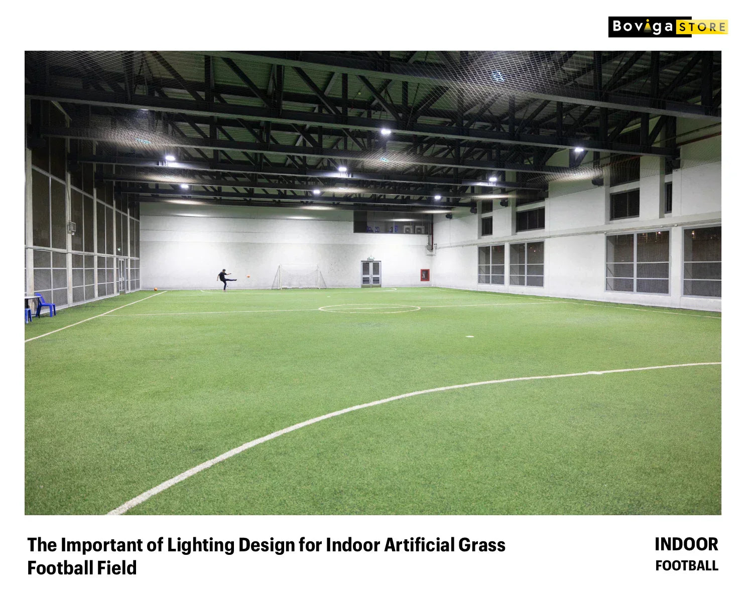 ออกแบบแสงสว่าง และติดตั้งโคมไฟ led สนามฟุตบอลหญ้าเทียม