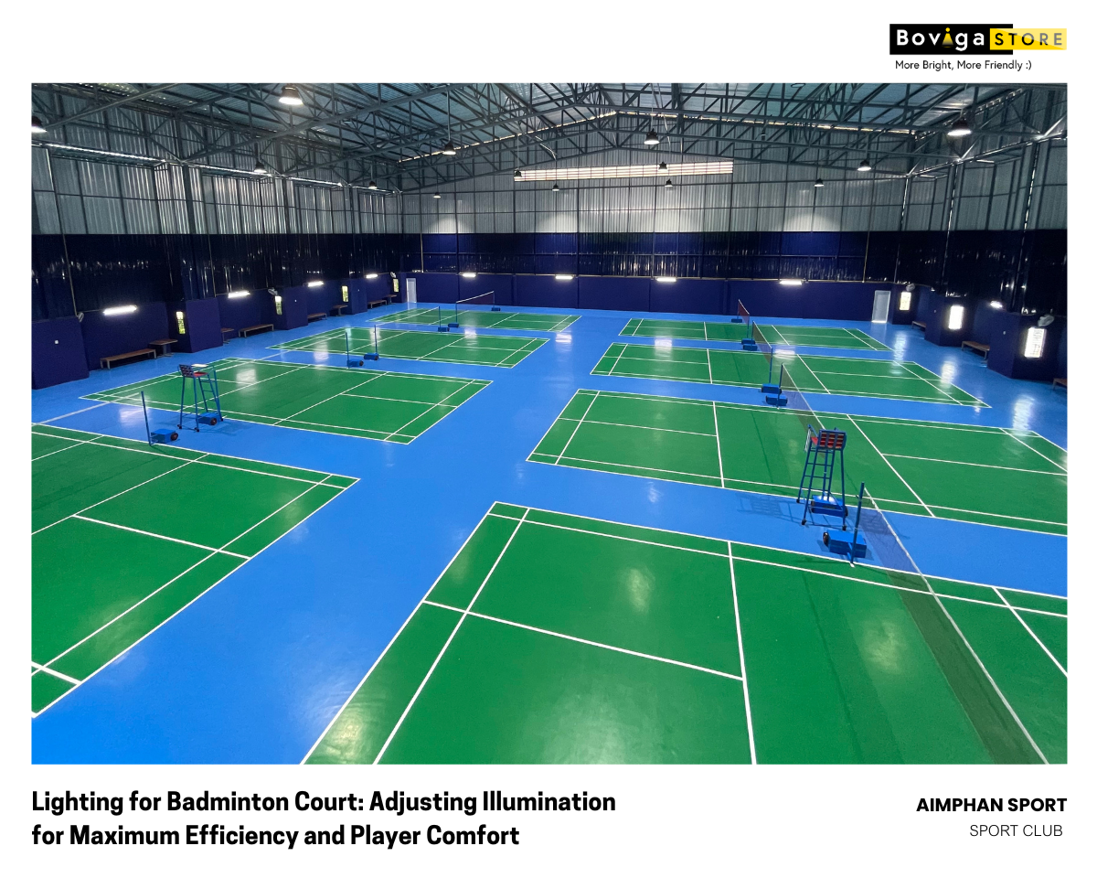 โคมไฟ LED สนามแบดมินตัน AIMPHAN SPORT คุณภาพของแสงเป็นสิ่งที่สำคัญที่สุด สำหรับการเล่นแบดมินตัน