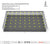 ขนาดอาคาร กว้าง 50 x ยาว 75 เมตร ติดตั้งโคมไฟ ไฮเบย์ LED 150W ที่ความสูง 12 เมตร ค่าความสว่าง 200 lux