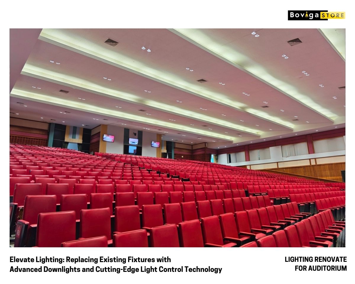 ยกระดับแสงสว่าง การติดตั้งโคมไฟแทนที่โคมเดิม พร้อมเทคโนโลยีควบคุมแสงล้ำสมัย