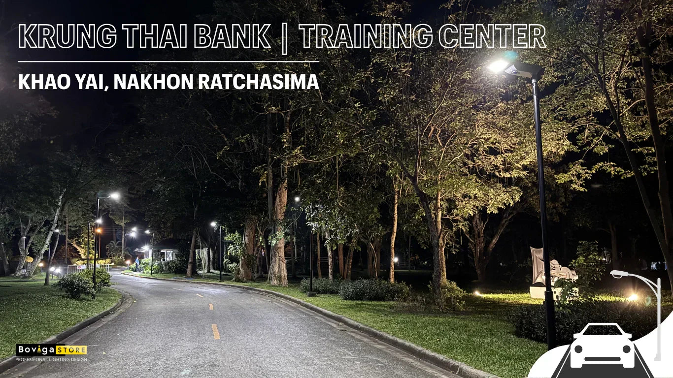 ถนน | Krung Thai Bank Training Center Khaoyai - Solar LED Street Light รุ่น SERIES 4B