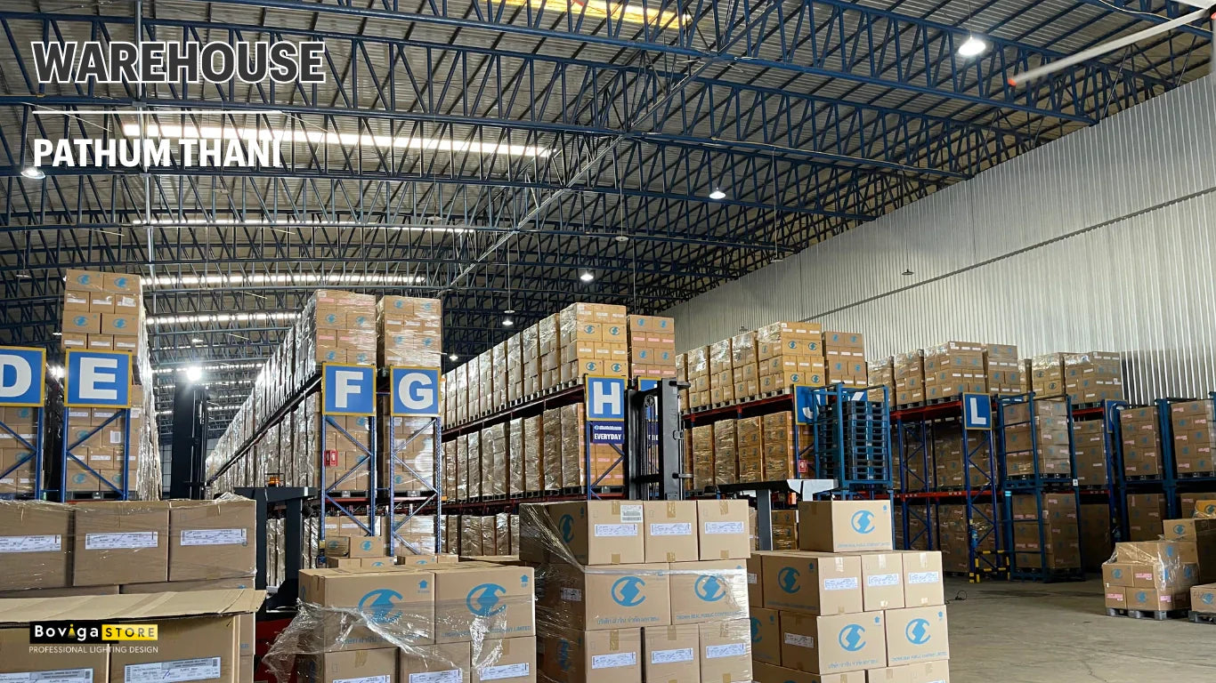โกดังสินค้า | Warehouse Facility in Pathum Thani - LED High Bay รุ่น TYPE 3A