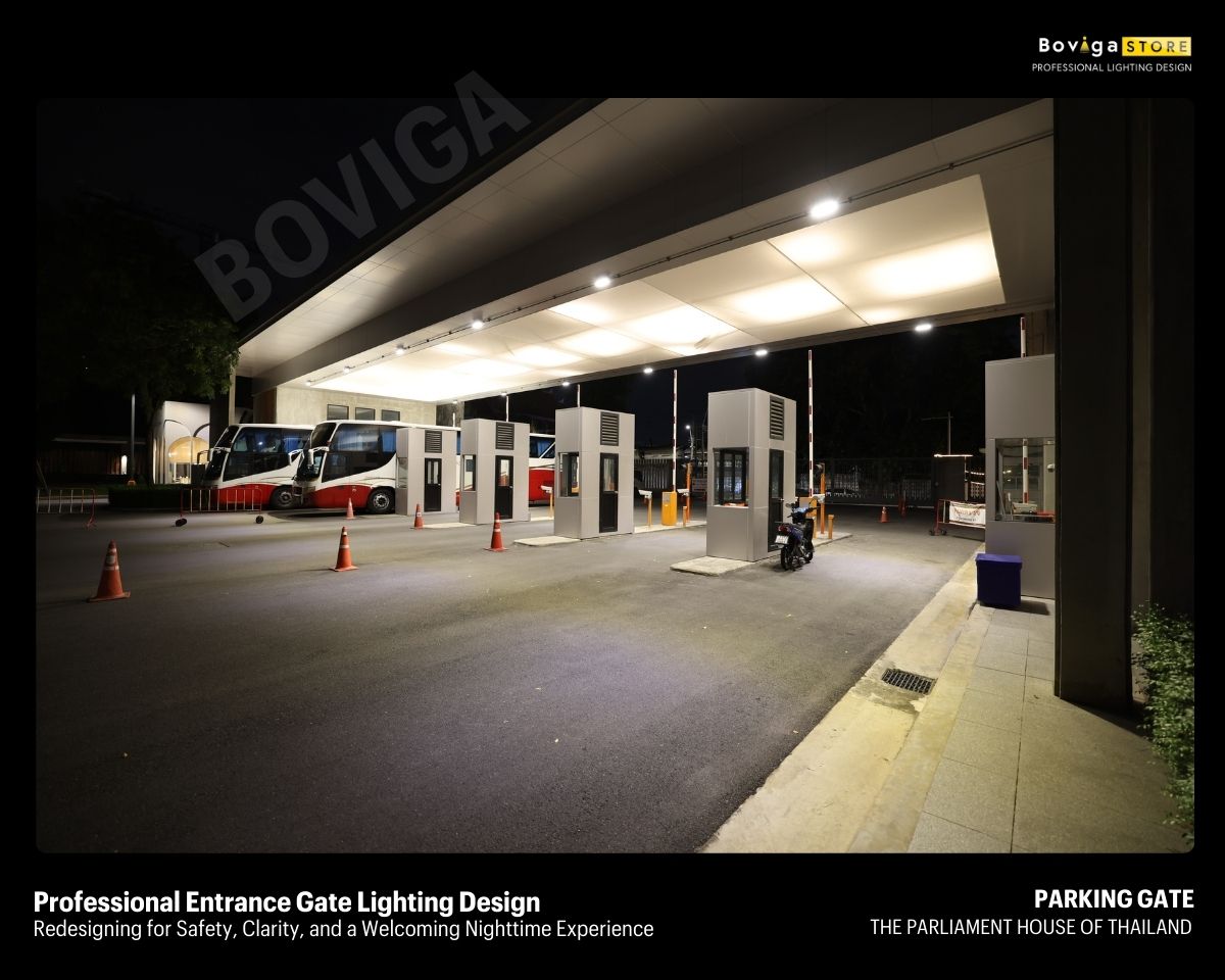 ปรับปรุงแสงสว่างด่านทางเข้ารัฐสภา จากช่องมืดสู่โถงแสงต้อนรับผู้มาเยือน