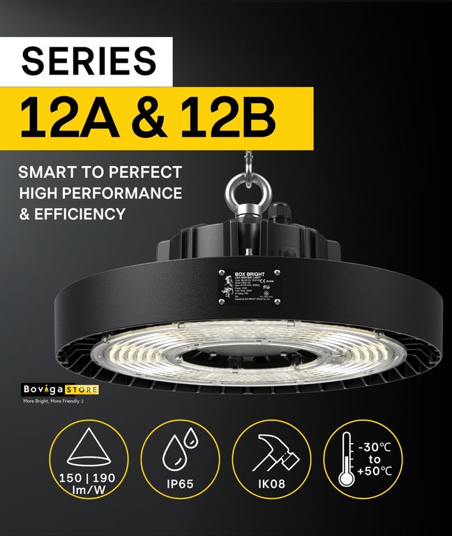 LED High Bay | โคมไฟโรงงาน LED | โคมไฮเบย์ LED รุ่น SERIES 12A & 12B แบรนด์ BOX BRIGHT