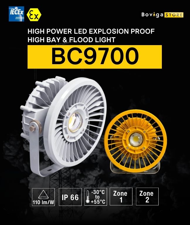 โคมไฟกันระเบิด LED | High Power LED Explosion Proof High Bay &amp; Flood Light รุ่น BC9700