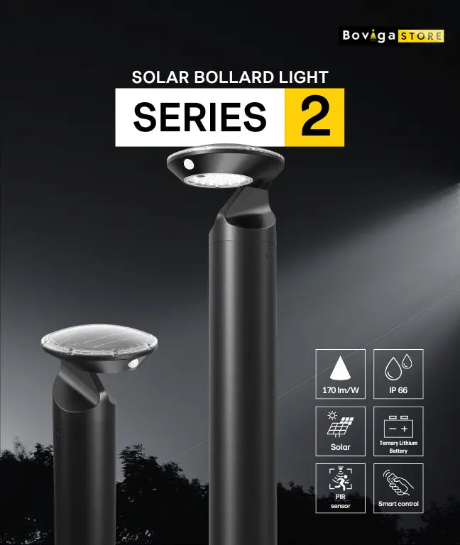 SERIES 2 | โคมไฟสนาม LED โซลาร์เซลล์ Solar Bollard Light | แบรนด์ BOX BRIGHT