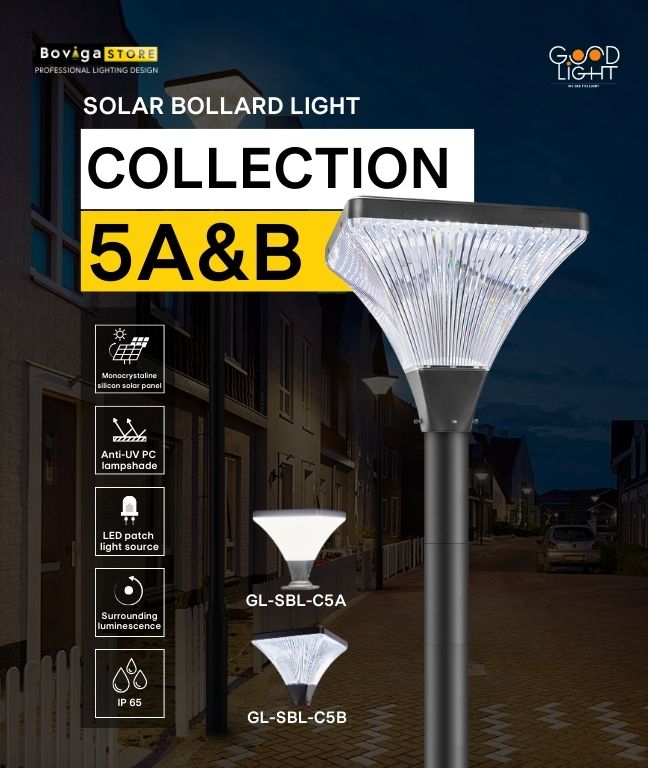 Solar Bollard Light Collection 5 | โคมไฟสนาม LED โซลาร์เซลล์ | แบรนด์ Good Light