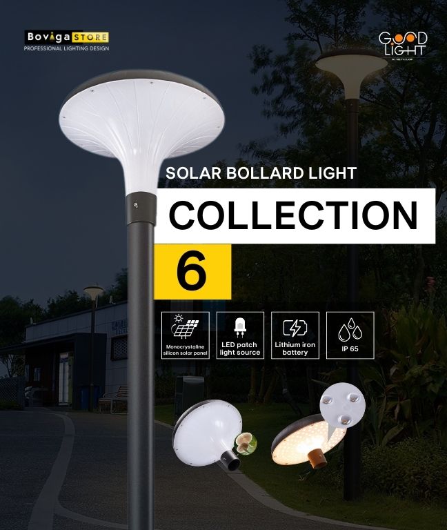 Solar Bollard Light Collection 6 | โคมไฟสนาม LED โซลาร์เซลล์ | แบรนด์ Good Light