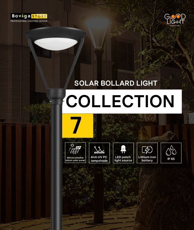 Solar Bollard Light Collection 7 | โคมไฟสนาม LED โซลาร์เซลล์ | แบรนด์ Good Light