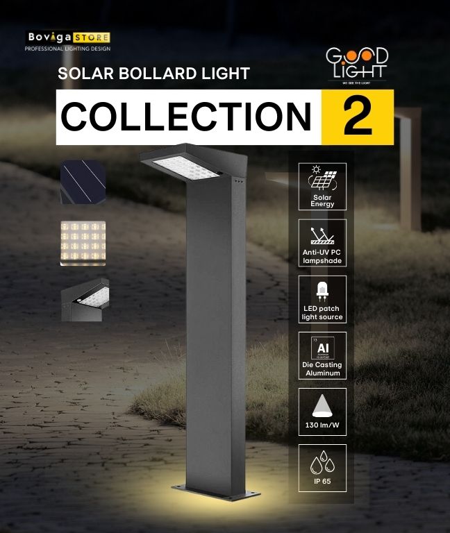 Solar Bollard Light Collection 2 | โคมไฟสนาม LED โซล่าเซลล์ | แบรนด์ Good Light