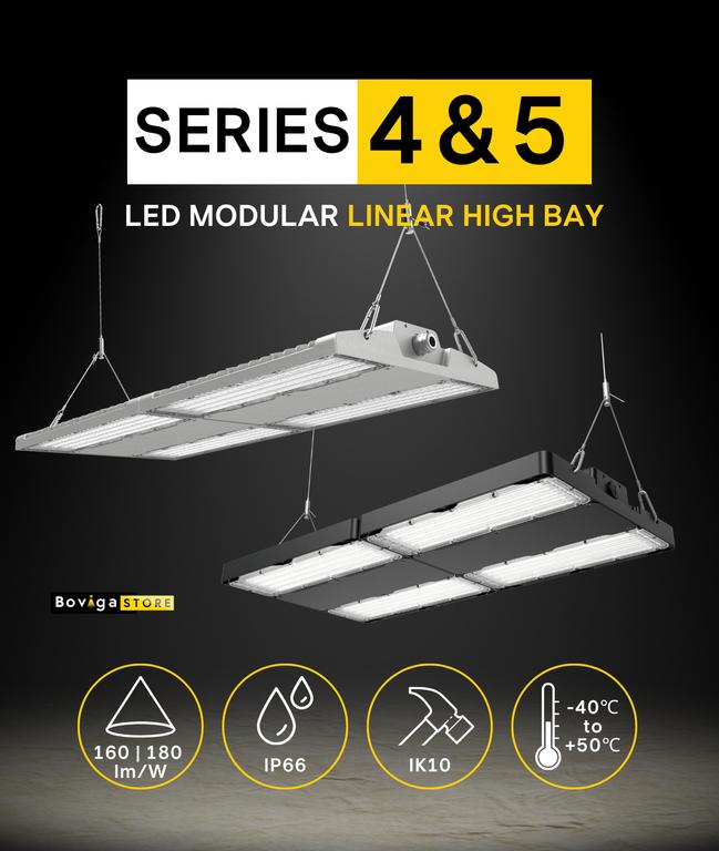 SERIES S4 & 5 | โคมไฮเบย์ led แบบยาว | LED modular linear high bay | แบรนด์ BOX BRIGHT