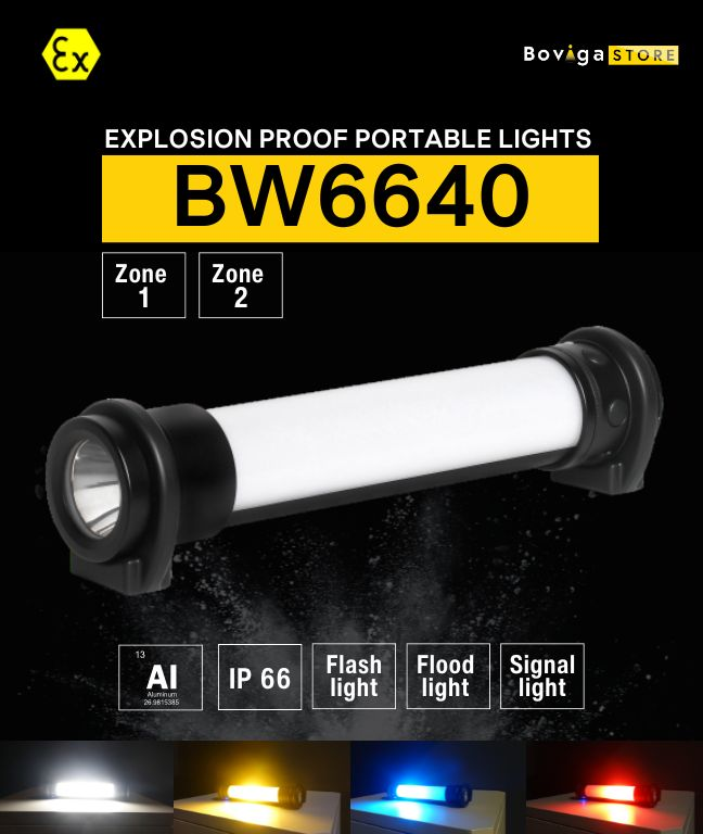 โคมไฟกันระเบิดแบบพกพา LED | LED Explosion Proof Portable Lighting รุ่น BW6640