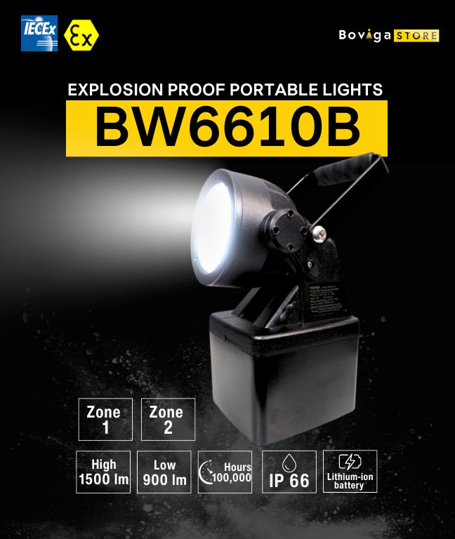 ไฟกันระเบิดแบบพกพา| LED Explosion Proof Portable Lighting รุ่น BW6610B