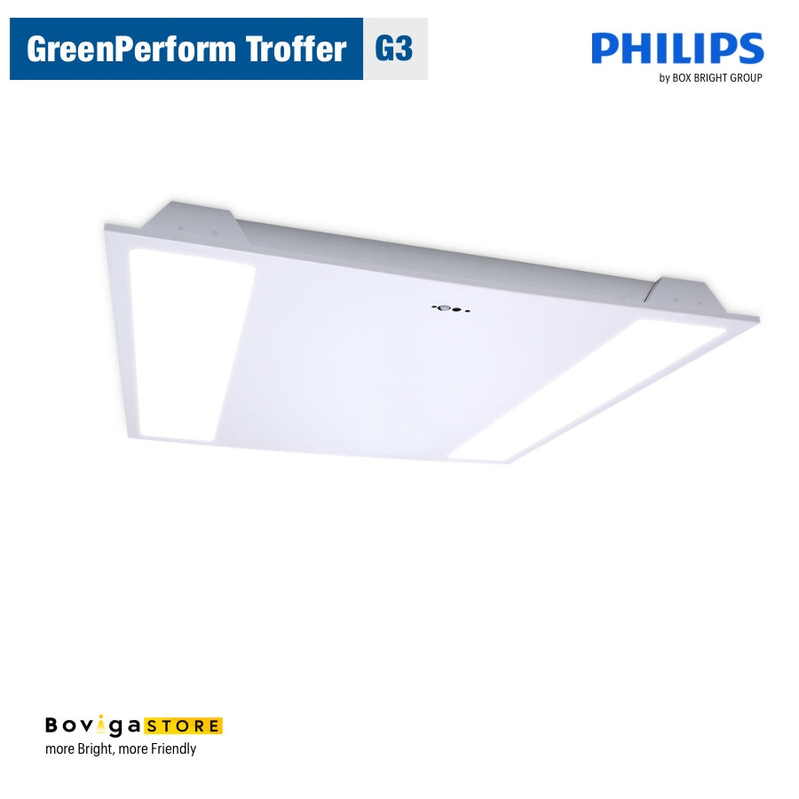 โดดเด่นด้วยดีไซด์ เหนือกว่าด้วยประสิทธิภาพ โคมไฟ LED panel รุ่น GreenPerform Troffer G3 แบรนด์ Philips