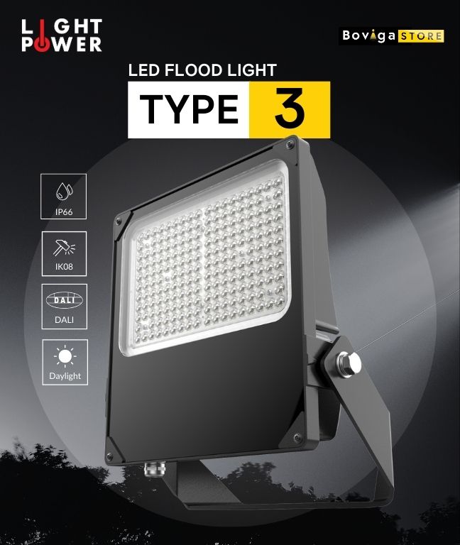 TYPE 3 | โคมไฟสปอร์ตไลท์ | LED FLOOD LIGHT | LIGHT POWER