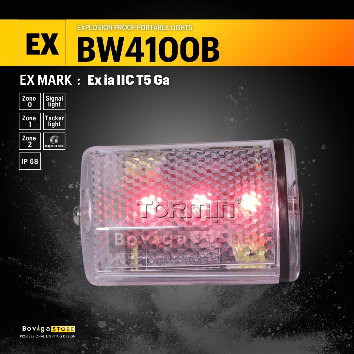ไฟสัญญาณแบบกันระเบิด LED | LED Explosion Proof Portable Sign Light รุ่น BW4100B