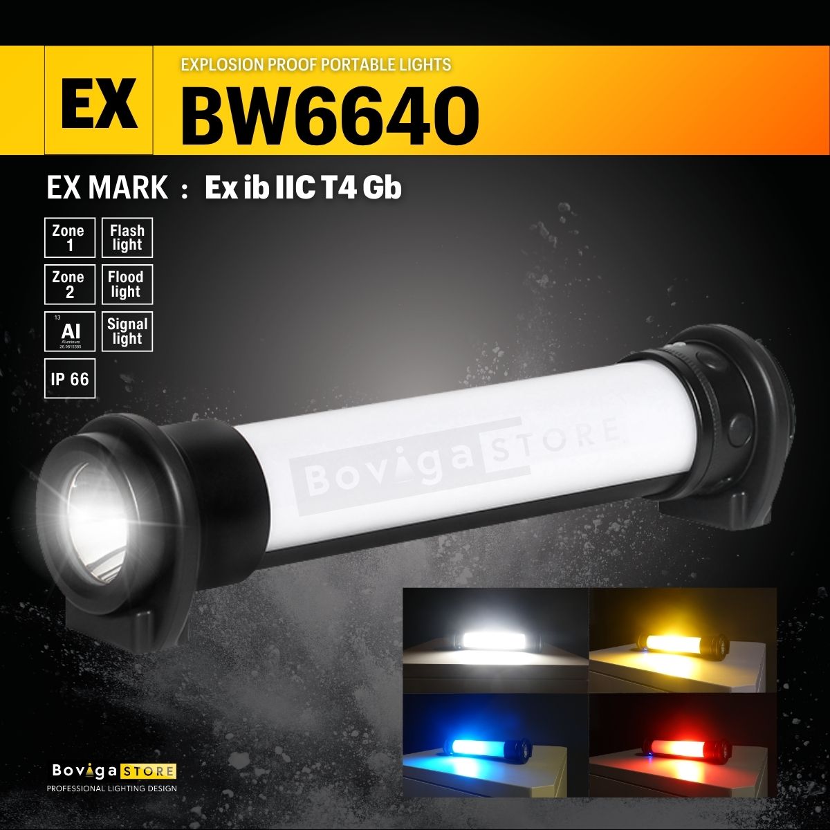 โคมไฟกันระเบิดแบบพกพา LED | LED Explosion Proof Portable Lighting รุ่น BW6640