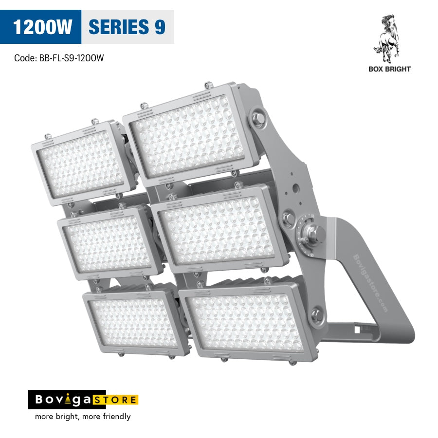 โคมไฟสนามฟุตบอล led สปอร์ทไลท์ 1200W แบรนด์ box bright รุ่น series 9