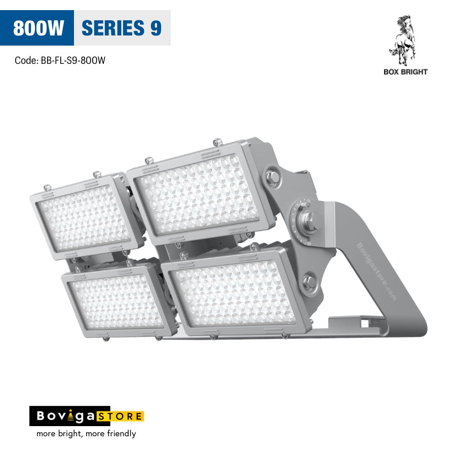 โคมไฟ led flood light โคมไฟ สปอร์ทไลท์ led 800w รุ่น series 9 แบรนด์ box bright