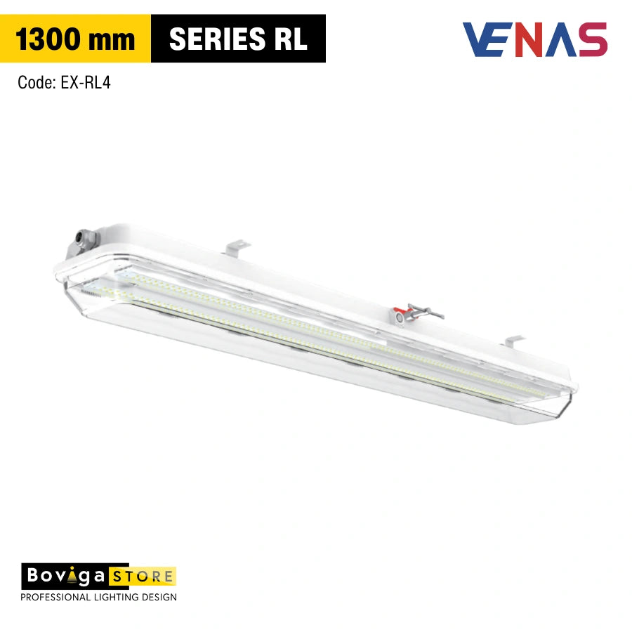 1300 mm รุ่น SERIES RL | โคมไฟกันระเบิดแบบยาว LED ครอบคลุมพื้นที่กว้าง แสงสม่ำเสมอ ประกัน 3 ปี