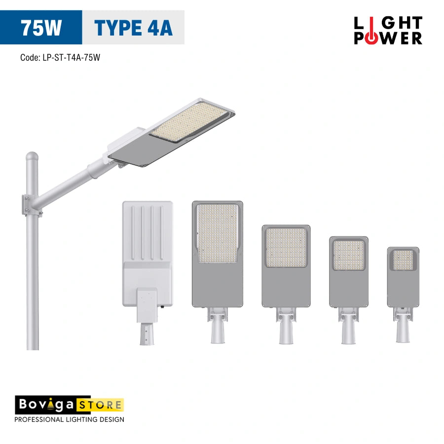 75W รุ่น TYPE 4A โคมไฟถนน LED Street Light | แบรนด์ LIGHT POWER