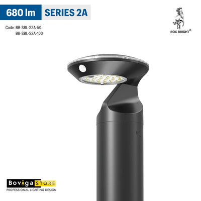 SERIES 2A | โคมไฟสนาม LED โซลาร์เซลล์ Solar Bollard Light | แบรนด์ BOX BRIGHT