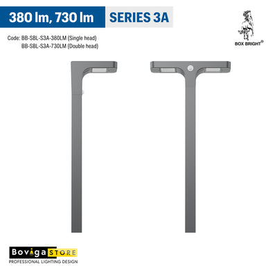 SERIES 3A | โคมไฟสนาม LED โซลาร์เซลล์ Solar Bollard Light | แบรนด์ BOX BRIGHT