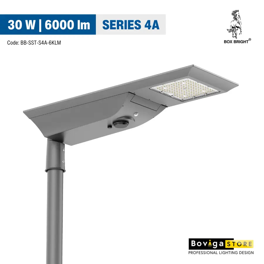 6000 lm รุ่น SERIES 4A Solar LED Street Light | โคมไฟถนนโซลาร์เซลล์ LED ประหยัดพลังงาน อายุการใช้งานยาวนาน