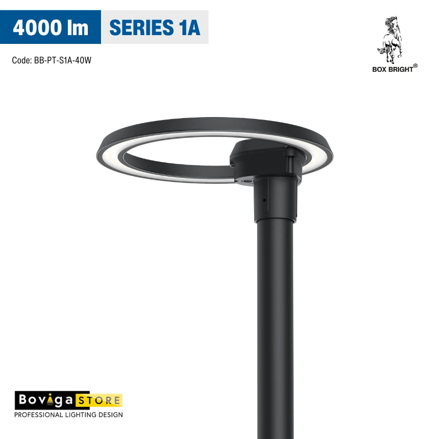 4000 lm รุ่น SERIES 1A LED Post Top | โคมไฟหัวเสา LED แสงสม่ำเสมอ เข้ากับการใช้งานได้หลากหลาย ประกัน 5 ปี