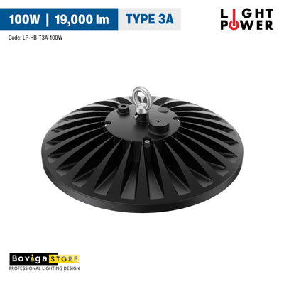 100W รุ่น TYPE 3A LED High Bay | โคมไฟไฮเบย์ LED แสงสบายตา ประหยัดพลังงาน ประกัน 3 ปี