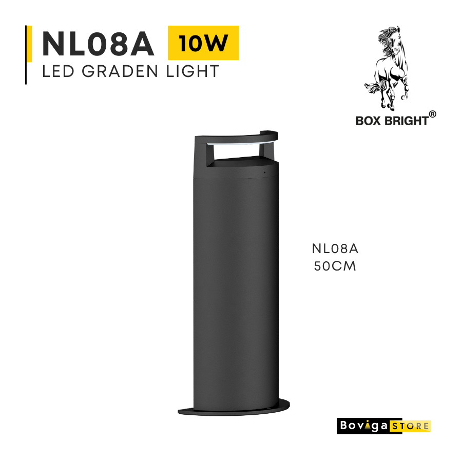 10W | NL08A ความสูง 50cm | โคมไฟสำหรับทางเดิน BOX BRIGHT