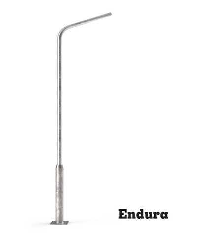 เสาโคมไฟ ปลาย 1"-1.5" ชุบกัลวาไนท์ ชนิดกิ่งเดี่ยว สูง 3.00-9.00 เมตร แบรนด์ LUNAR ~ Galvanized Steel Lighting Pole: Single Arm