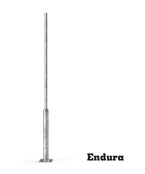 เสาโคมไฟ ปลาย 1"-1.5" ชุบกัลวาไนท์ ชนิดเสาตรง สูง 2.50-3.50 เมตร แบรนด์ LUNAR ~ Galvanized Steel Lighting Pole: Straight type