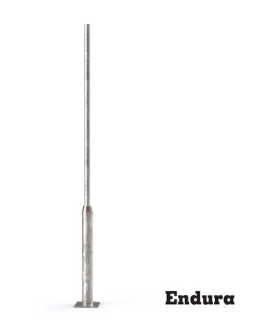 เสาโคมไฟ ปลาย 1"-1.5" ชุบกัลวาไนท์ ชนิดเสาตรง สูง 2.50-3.50 เมตร แบรนด์ LUNAR ~ Galvanized Steel Lighting Pole: Straight type