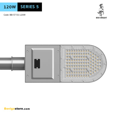 ดีไซด์สวยงาม แข็งแรง ทนทาน โคมไฟ LED street light 120W แบรนด์ BOX BRIGHT