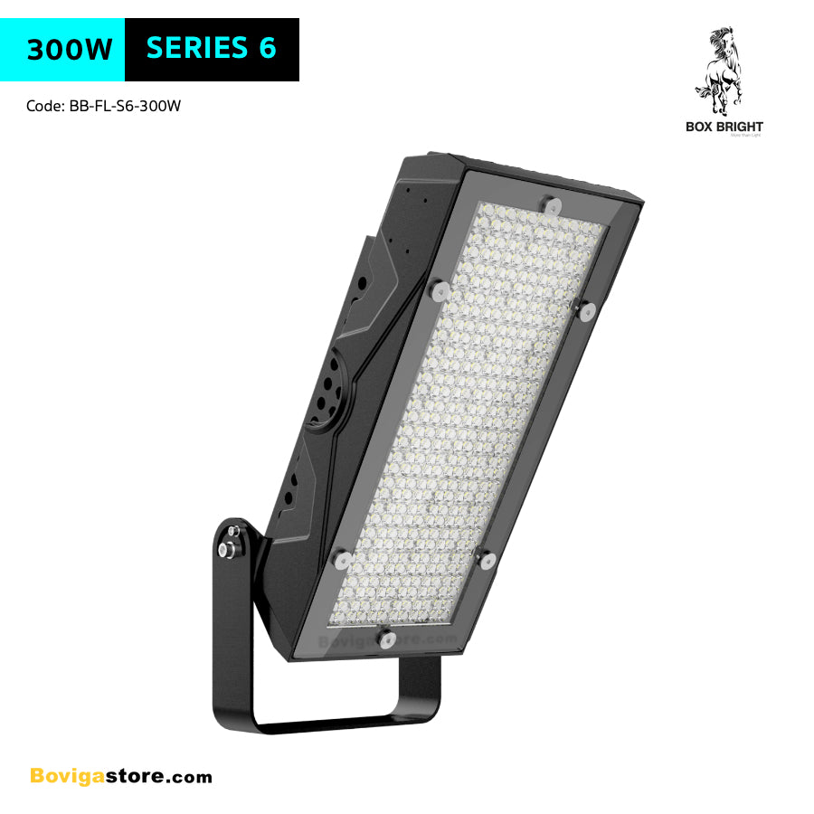 โคมไฮแมสแอลอีดี LED Flood Light สปอร์ตไลท์ LED ขนาด 300W รุ่น Series 6 แบรนด์ BOX BRIGHT