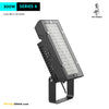 ด้านหน้าโคมไฟเป็นกระจกนิรภัย แข็งแรง ทนทาน โคมไฮแมสแอลอีดี LED Flood Light สปอร์ตไลท์ LED ขนาด 300W รุ่น Series 6 แบรนด์ BOX BRIGHT