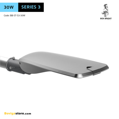 โคมไฟถนน LED 30W รุ่นใหม่ Series 3 แบรนด์ BOX BRIGHT สวยงาม ทนทาน ติดตั้งง่าย