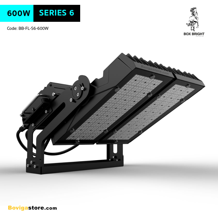 โคมไฮแมสแอลอีดี LED Flood Light สปอร์ตไลท์ LED ขนาด 600W รุ่น Series 6 แบรนด์ BOX BRIGHT