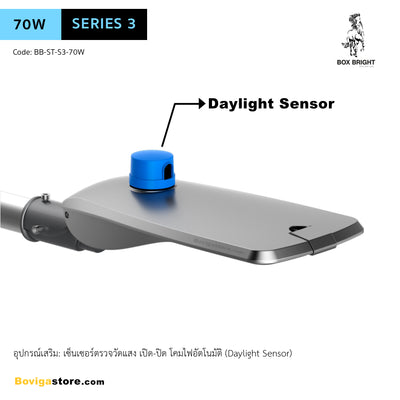 Daylight Sensor อุปกรณ์ตรวจวัดแสง เพื่อควบคุมการ เปิด ปิด โคมไฟ LED Street Light อัตโนมัติ