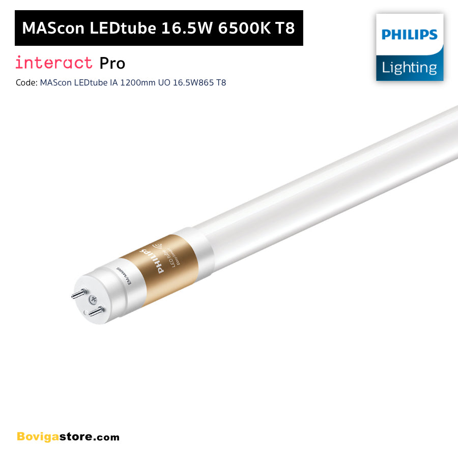 หลอดไฟ LED T8 16.5W แสงขาว 6500K รองรับระบบ Interact Pro รุ่น MAScon LEDtube IA 1200mm UO 16.5W865 T8